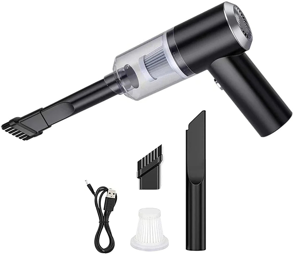 Mini Aspiradora Portátil Recargable + acessórios + carregador