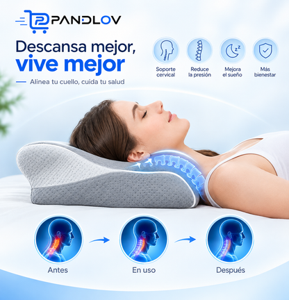 Ortoleep - Almohada cervical viscoelástica / DESPERTAR SIN DOLOR