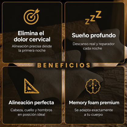 Ortoleep - Almohada cervical viscoelástica / DESPERTAR SIN DOLOR