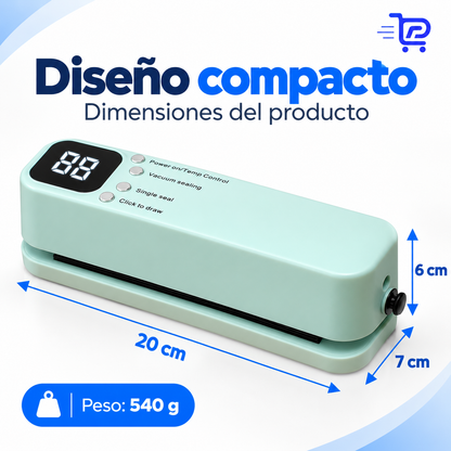 Fresko Mini | Envasadora al Vacío Portátil + Más frescura, menos desperdicio.